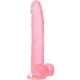 Dildo Size Queen - 25.5 cm, Roz, Mărime Unică