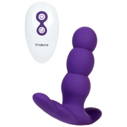 Vibrator anal cu telecomandă din silicon, liliac