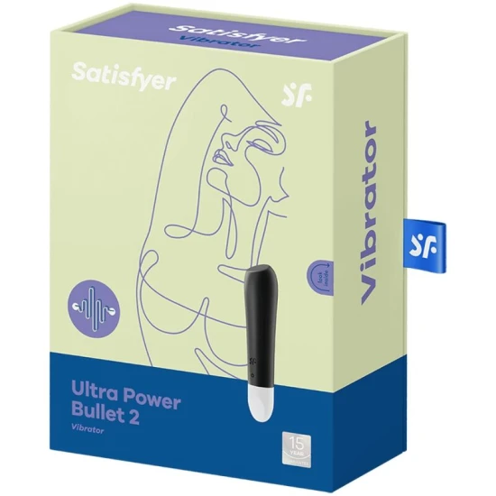 Vibrator Bullet Ultra Power 2 din silicon, negru