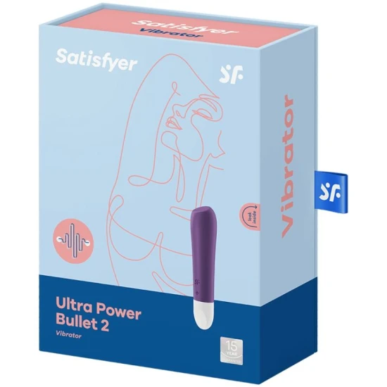Vibrator Bullet Ultra Power 2 din silicon, mov