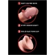 Dildo realist cu bile mobile din TPE, piele deschisă, 15,2 cm