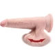 Dildo realist cu bile mobile din TPE, piele deschisă, 15,2 cm