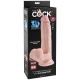 Dildo realist cu bile balansante din TPE, 26 cm, 20.3 cm inserabil