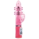 Vibrator rotativ Bunny din silicon, roz, 27 cm