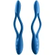 Vibrator multifuncțional din silicon medical, albastru