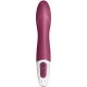 Vibrator G-spot încălzit din silicon, negru