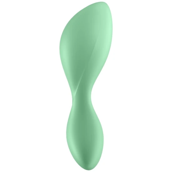 Plug anal vibrator Satisfyer din silicon, verde, universal