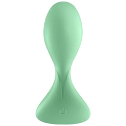 Plug anal vibrator Satisfyer din silicon, verde, universal