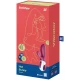 Vibrator G-spot și clitoridian cu încălzire, silicon, roz