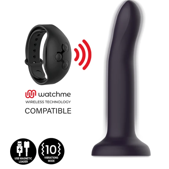 Dildo vibrator din silicon, mov schimbător, S