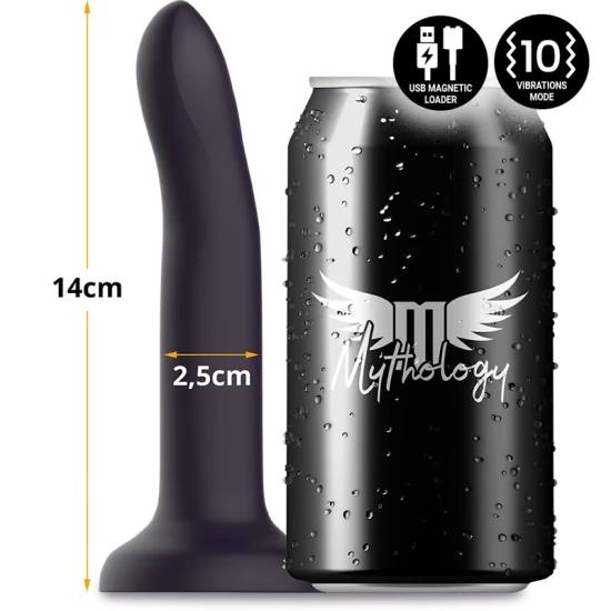 Dildo vibrator din silicon, mov schimbător, S