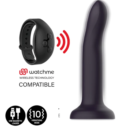 Dildo vibrator din silicon termocromic, mov, mărimea L