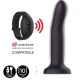 Dildo vibrator din silicon termocromic, mov, mărimea L