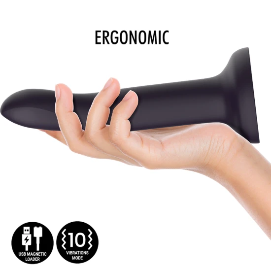 Dildo vibrator din silicon termocromic, mov, mărimea L