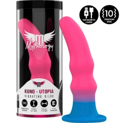 Dildo vibrator din silicon, multicolor, S