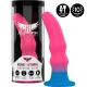 Dildo vibrator din silicon, multicolor, S