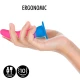 Dildo vibrator din silicon, multicolor, S