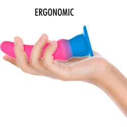 Dildo fantasy din silicon, multicolor, M