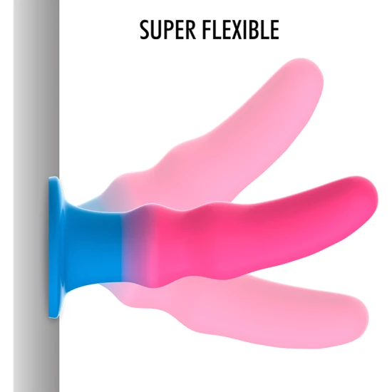 Dildo fantasy din silicon, multicolor, M