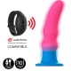 Dildo vibrator din silicon, multicolor, M