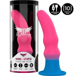 Dildo vibrator din silicon, multicolor, M