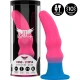 Dildo vibrator din silicon, multicolor, M