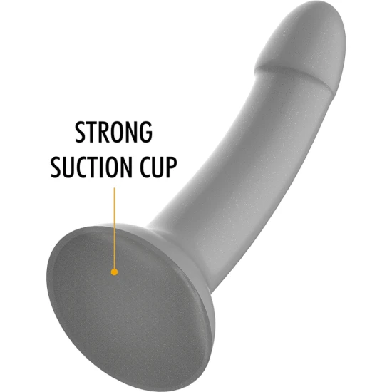 Dildo fantasy Rune Majestic din silicon, argintiu, S