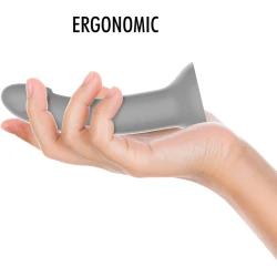 Dildo fantasy Rune Majestic din silicon, argintiu, S