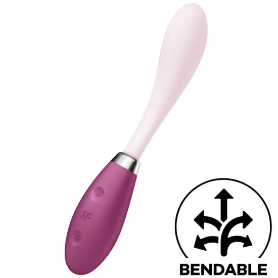 Vibrator G-Spot Flex 3 din silicon, roșu