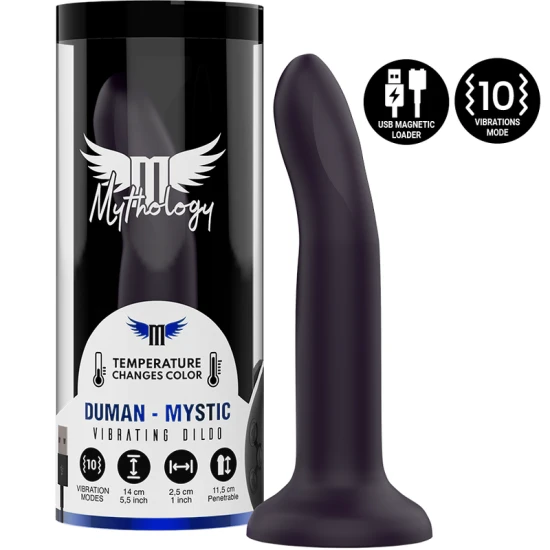 Dildo vibrator din silicon, mov schimbător, S