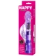 Vibrator mini rotativ cu iepuraș, gel, liliachiu