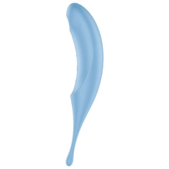 Stimulator și vibrator Air-Pulse Twirling Pro, albastru