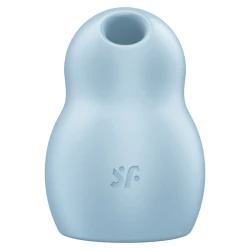 Stimulator și vibrator cu aer pulsatoriu dublu, albastru