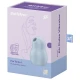 Stimulator și vibrator cu aer pulsatoriu dublu, albastru