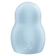 Stimulator și vibrator cu aer pulsatoriu dublu, albastru