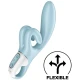 Vibrator Rabbit Touch Me din silicon, albastru