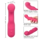 Masajer Curvy din silicon lichid, roz