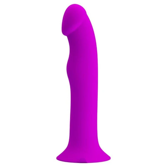 Vibrator și stimulator G-Point din ABS și silicon, mov