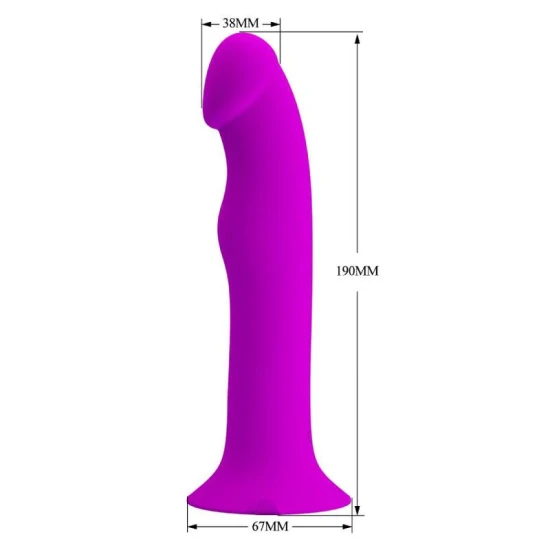 Vibrator și stimulator G-Point din ABS și silicon, mov