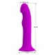 Vibrator și stimulator G-Point din ABS și silicon, mov