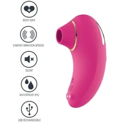 Stimulator clitoridian Infinite Love din silicon, fucsia