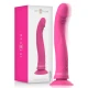 Vibrator dildo din silicon roz, 11 cm, cu ventuză