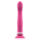 Vibrator dildo din silicon roz, 11 cm, cu ventuză