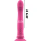 Vibrator dildo din silicon roz, 11 cm, cu ventuză