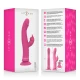 Vibrator Rabbit din silicon, roz, 24 cm