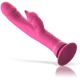 Vibrator Rabbit din silicon, roz, 24 cm