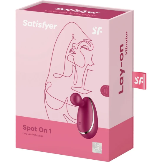 Vibrator clitoridian Spot On 1 din silicon, Berry