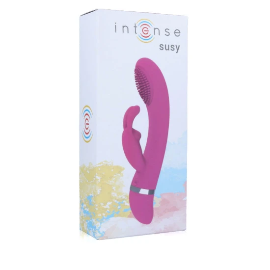 Vibrator Rabbit din silicon, roz, Universal