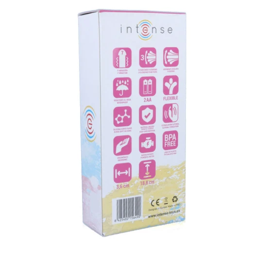 Vibrator Rabbit din silicon, roz, Universal