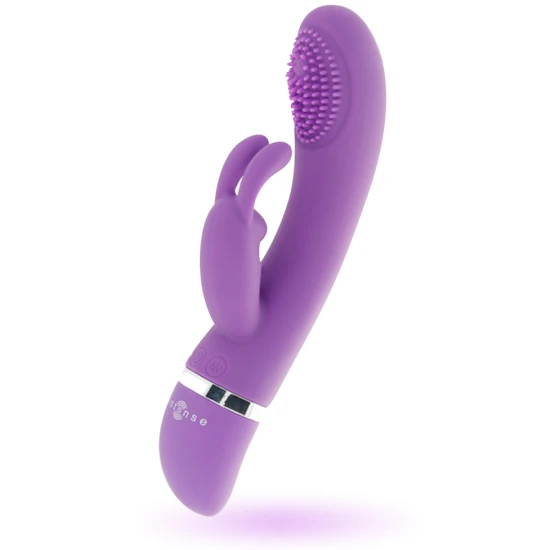 Vibrator rabbit din silicon, lila, flexibil